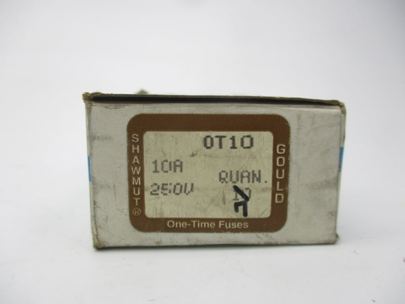 GOULD SHAWMUT OT10 250VAC 10A (PKG OF 7) (WH/BR) NSMP