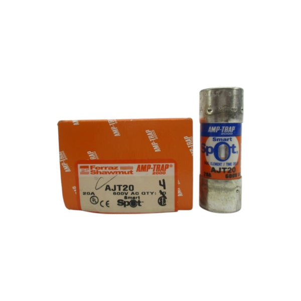 FERRAZ SHAWMUT AJT20 600VAC 20A (PKG OF 4) (ORANGE) NSMP