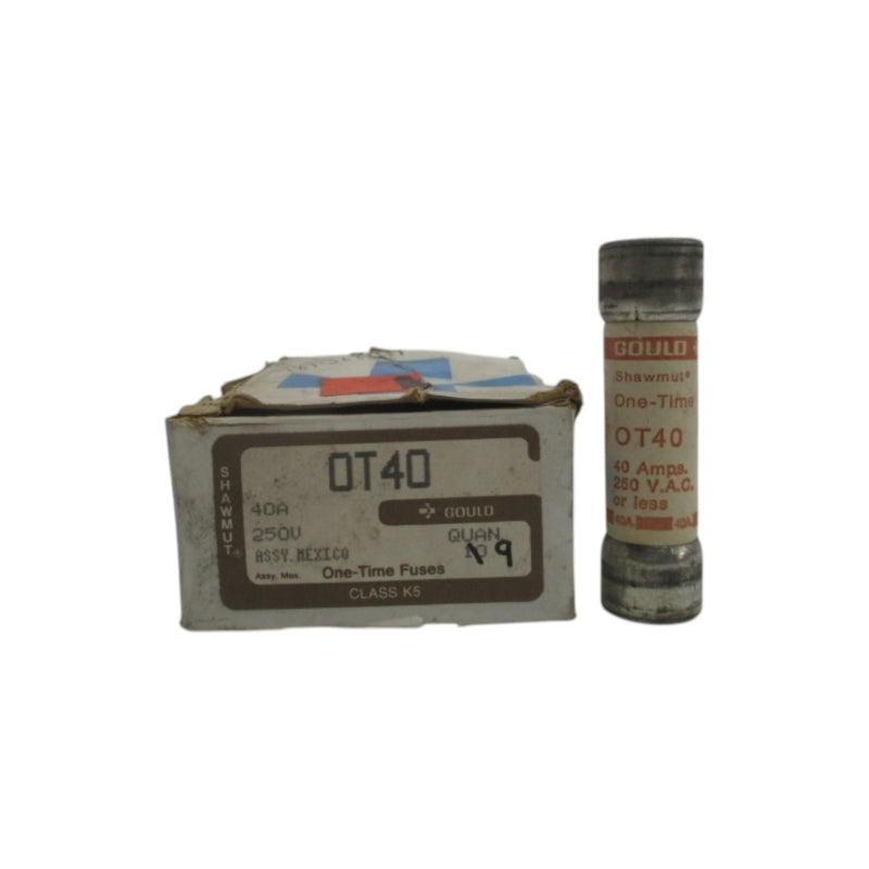 GOULD SHAWMUT OT40 250VAC 40A (PKG OF 9) (WH/BR) NSMP