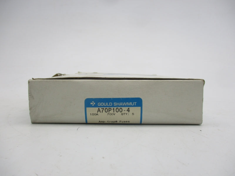 GOULD SHAWMUT A70P100-4 700VAC 100A (PKG OF 5) (WH/OR) NSMP