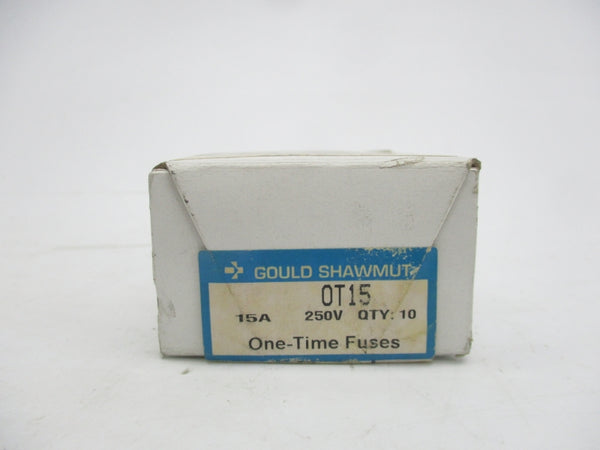 GOULD SHAWMUT OT15 250VAC 15A (PKG OF 10) (WH/OR) NSMP