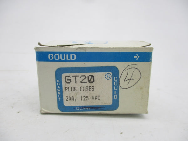 GOULD SHAWMUT GT20 125VAC 20A (PKG OF 4) NSMP