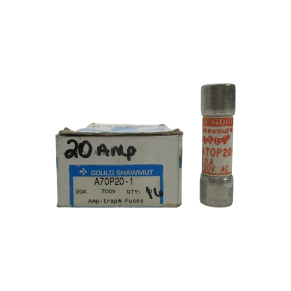 GOULD SHAWMUT A70P20-1 700VAC 20A (PKG OF 6) (WH/OR) NSMP