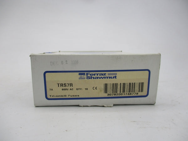 FERRAZ SHAWMUT TRS7R 600VAC 7A (PKG OF 10) (WHITE) NSFS