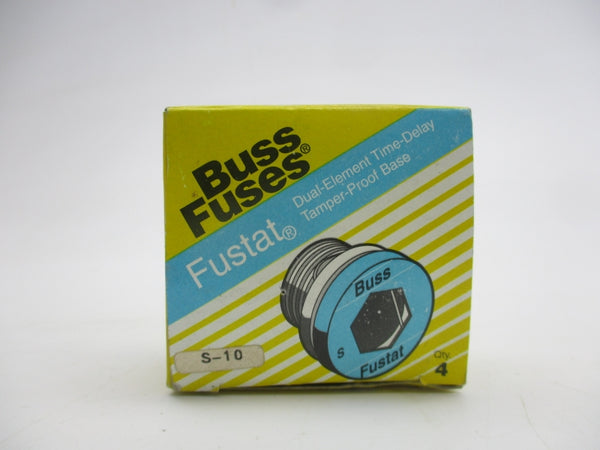 BUSSMANN S-10 125VAC 10A (PKG OF 4) (YL/BL) NSMP