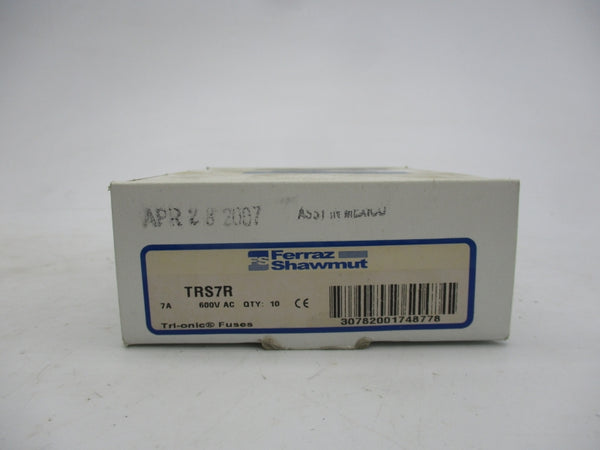 FERRAZ SHAWMUT TRS7R 600VAC 7A (PKG OF 10) (WH/WH) NSMP