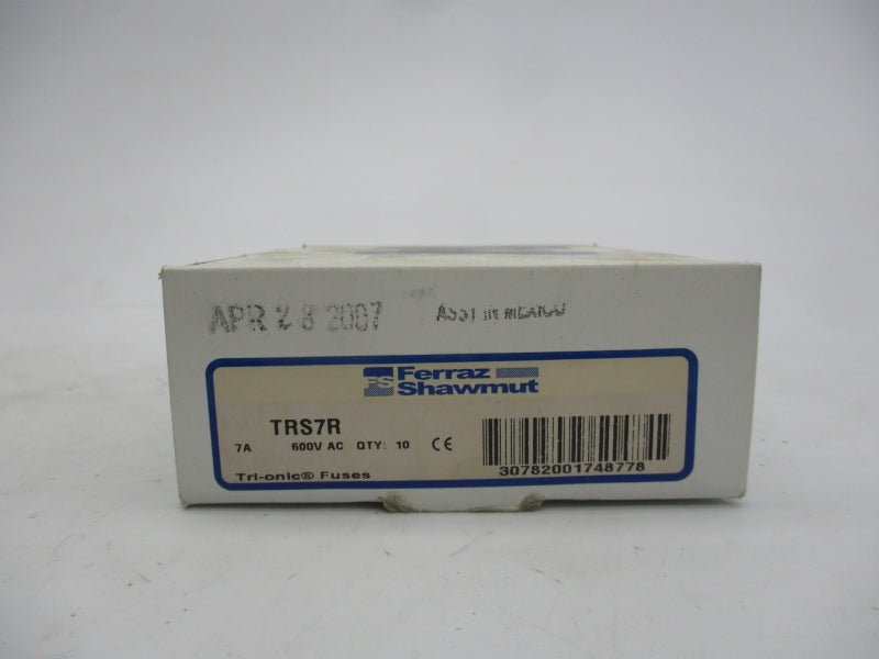FERRAZ SHAWMUT TRS7R 600VAC 7A (PKG OF 10) (WH/WH) NSMP