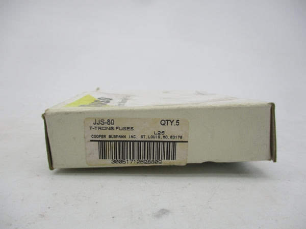 BUSSMANN JJS-80 600VAC 80A (PKG OF 5) (WH/RD) NSMP