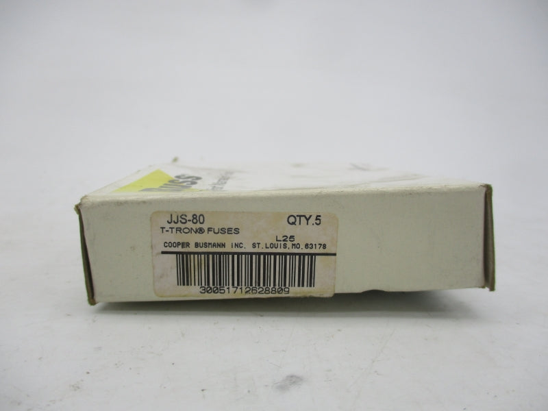BUSSMANN JJS-80 600VAC 80A (PKG OF 5) (WH/RD) NSMP