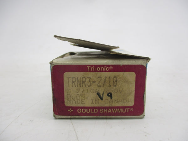 GOULD SHAWMUT TRNR3-2/10 250VAC 3-2/10A (PKG OF 9) (WH/PU) NSMP