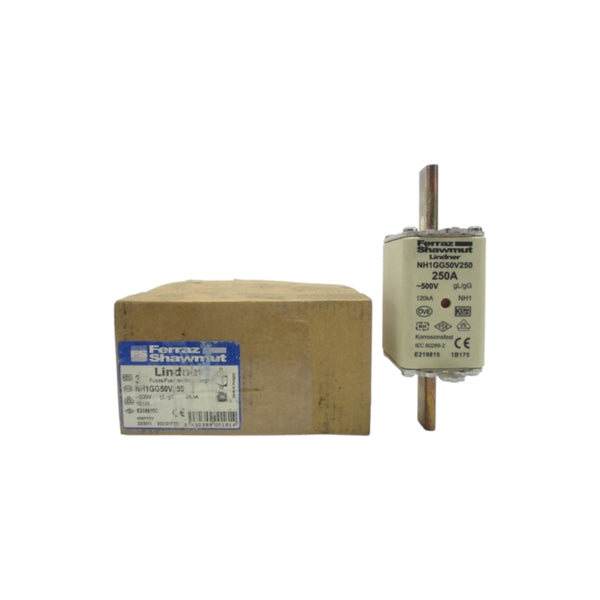 FERRAZ SHAWMUT NH1GG50V250 500V 250A (PKG OF 3) NSMP