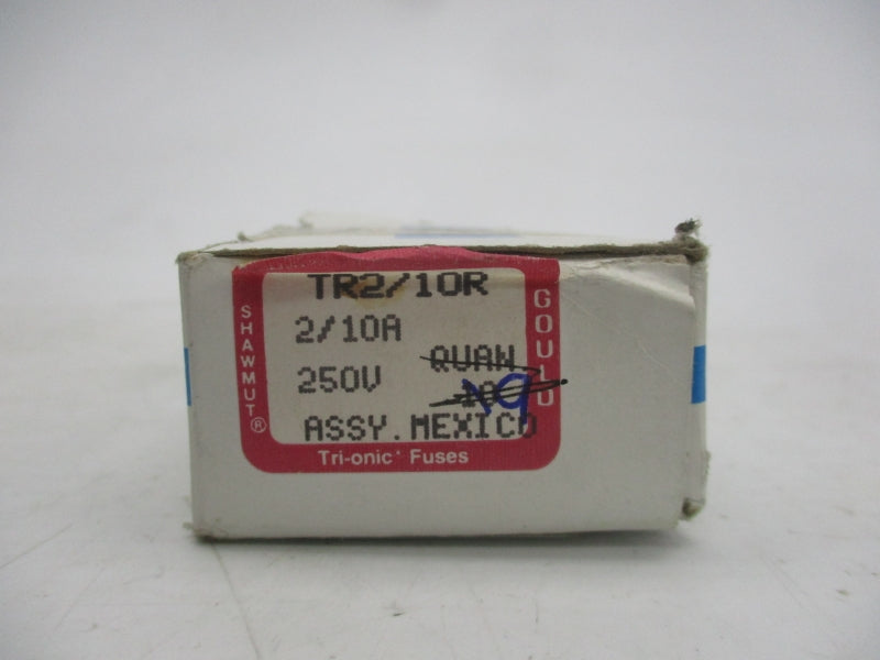 GOULD SHAWMUT TR2/10R 250V 2/10A (PKG OF 9) (WH/PK) NSMP