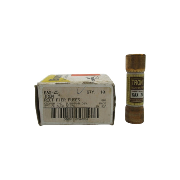 BUSSMANN KAX-25 250VAC 25A (PKG OF 10) (WH/BR) NSMP