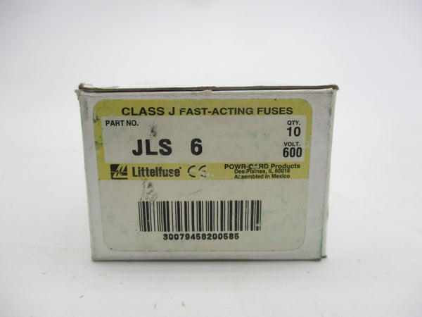 LITTELFUSE JLS6 600VAC 6A (PKG OF 10) (WH/YL) NSMP