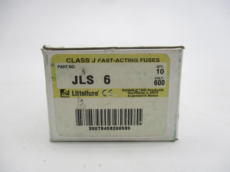LITTELFUSE JLS6 600VAC 6A (PKG OF 10) (WH/YL) NSMP