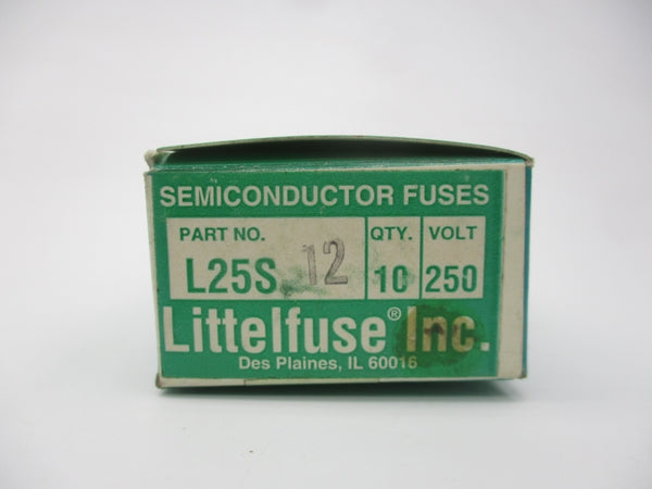 LITTELFUSE L25S12 250VAC 12A (PKG OF 10) (GR/PU) NSMP