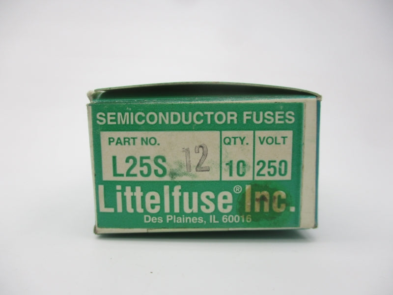 LITTELFUSE L25S12 250VAC 12A (PKG OF 10) (GR/PU) NSMP