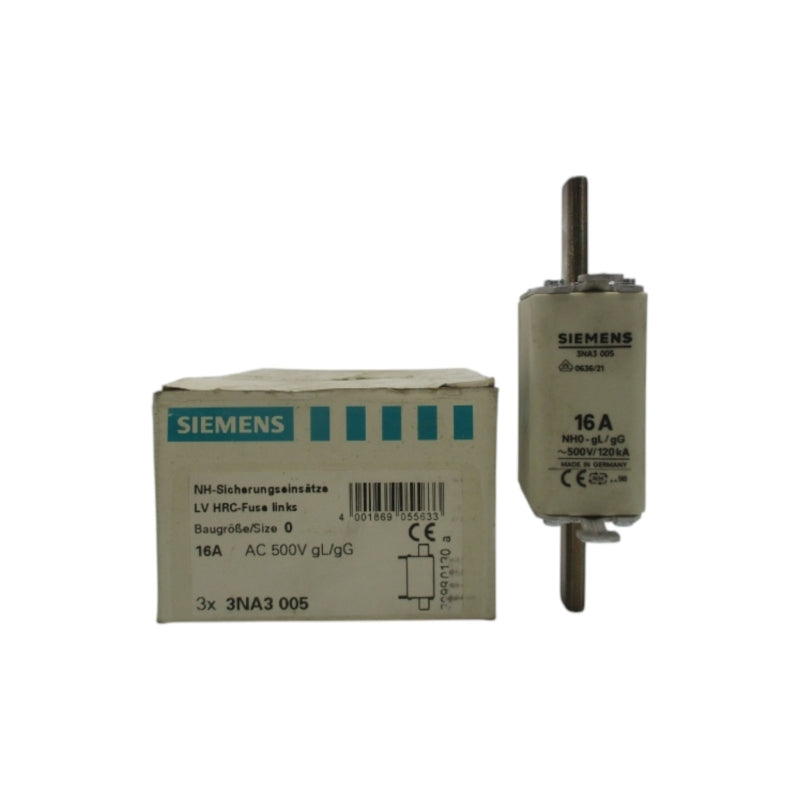 SIEMENS 3NA3005 500VAC 16A (PKG OF 3) NSMP