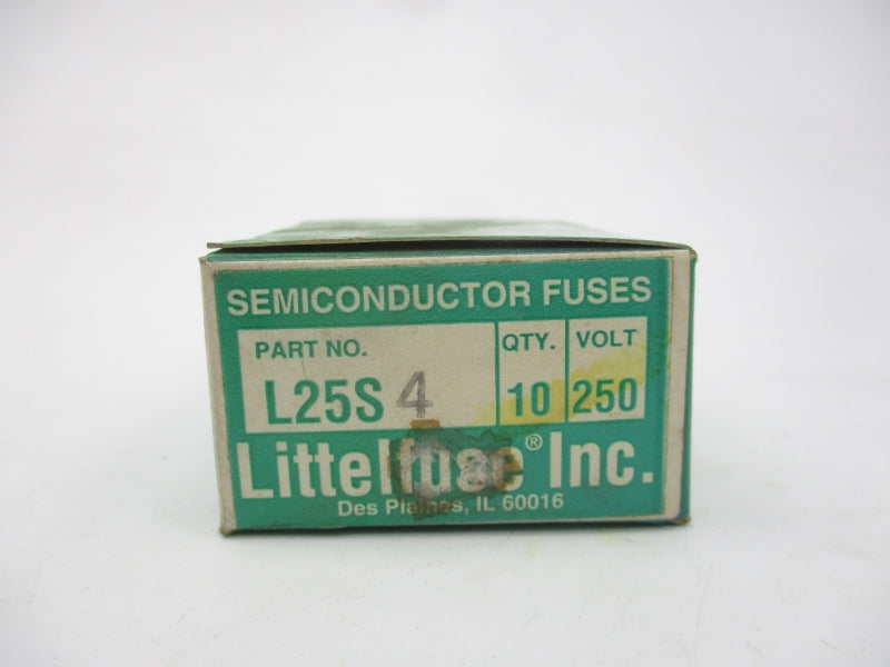 LITTELFUSE L25S4 250VAC 4A (PKG OF 10) (GR/PU) NSMP