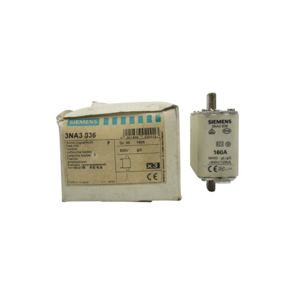 SIEMENS 3NA3836 500V 160A (PKG OF 3) NSMP