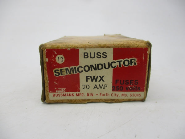 BUSSMANN FWX20 250VAC 20A (PKG OF 10) (BR/WH) NSMP