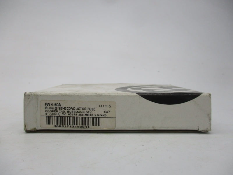 BUSSMANN FWH-60A 500VAC 60A (PKG OF 5) (WH/WH) NSMP