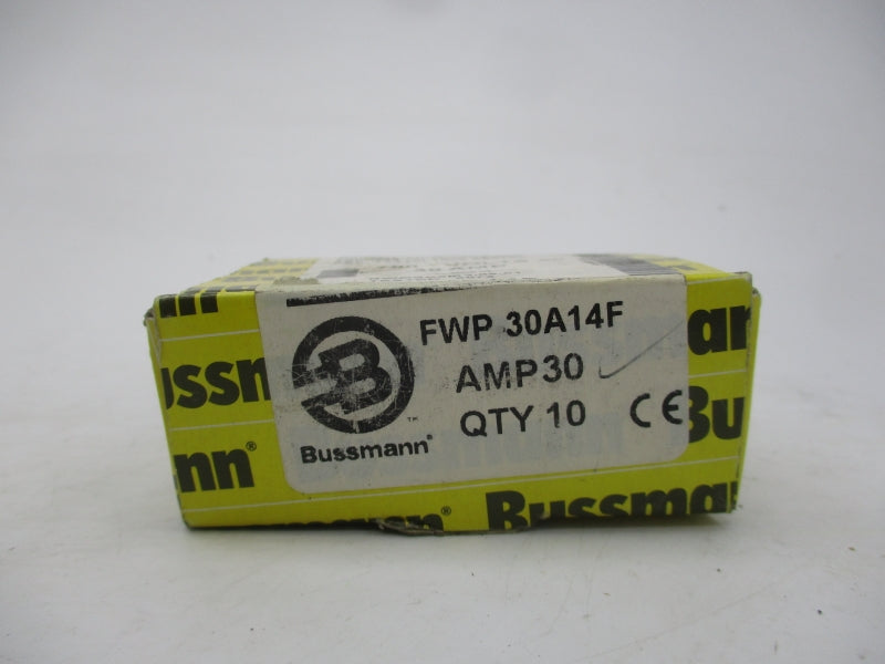 BUSSMANN FWP-30A14F 30A (PKG OF 10) (YL/WH) NSMP