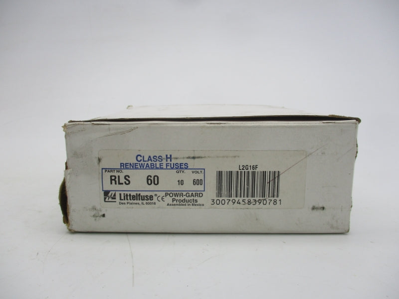 EDISON RLS60 600VAC 60A (PKG OF 10) (WH/WH) NSMP