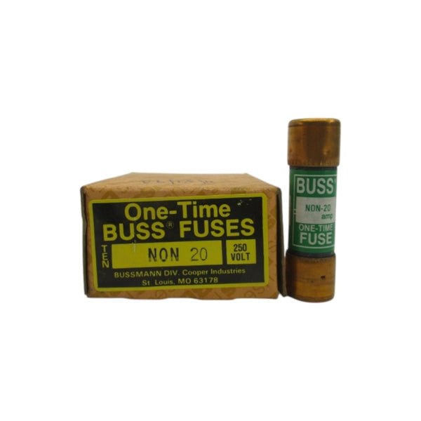 BUSSMANN NON20 250VAC 20A (PKG OF 10) (BR/GR) NSMP