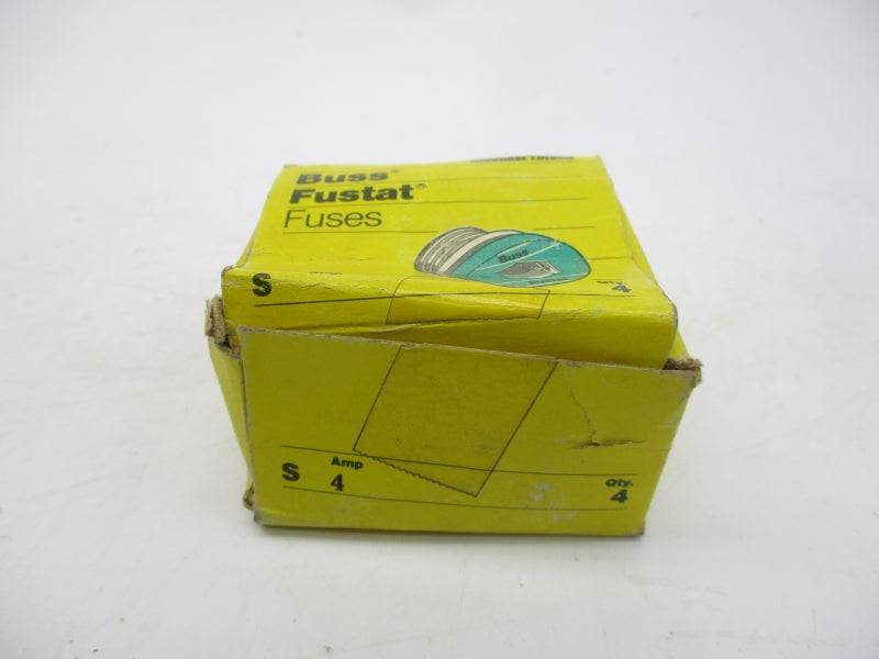 BUSSMANN S4 125VAC 4A (PKG OF 4) (YL/GR) NSMP