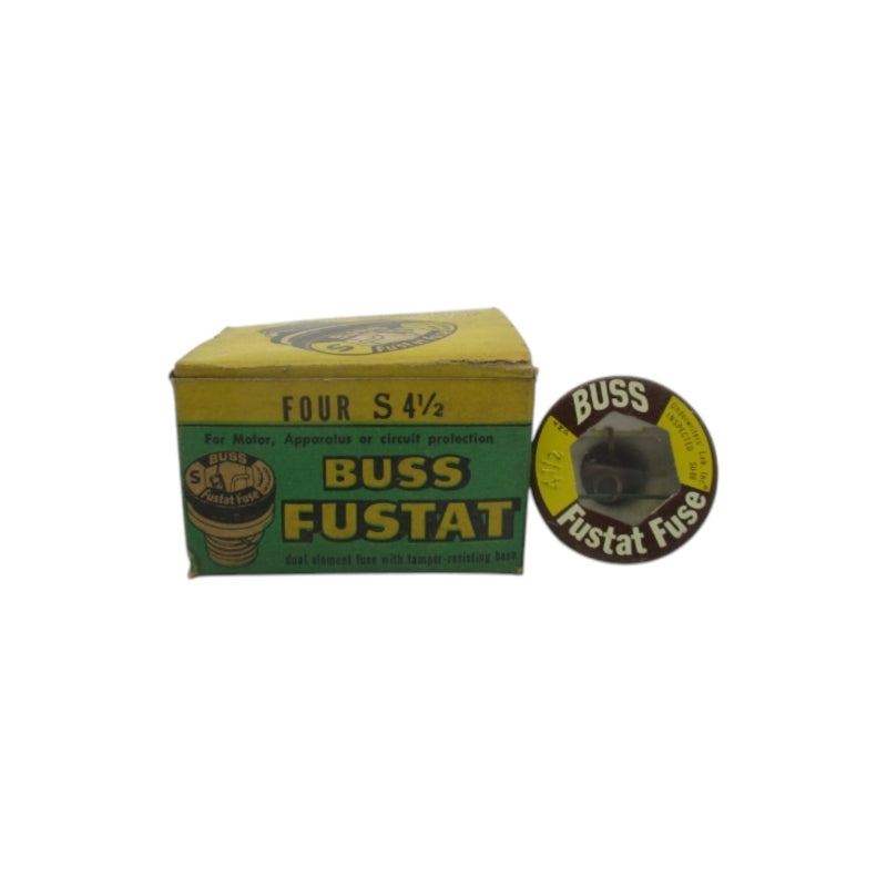 BUSSMANN S4-1/2 125VAC 4-1/2A (PKG OF 4) (GR/BR) NSMP