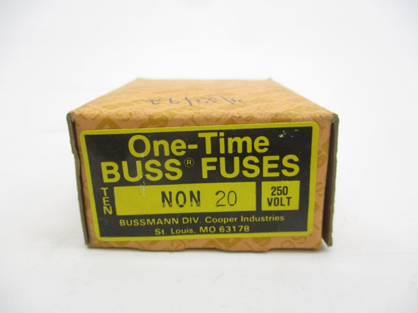 BUSSMANN NON20 250VAC 20A (PKG OF 10) (BR/GR) NSMP