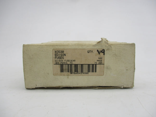 EDISON KOS30 600VAC 30A (PKG OF 9) NSMP