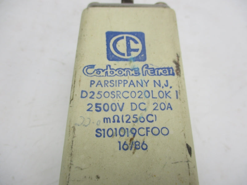 CARBONE FERAL D250SRC020L0K 2500VDC 20A UNMP