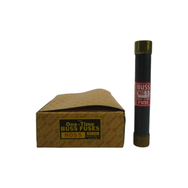 BUSSMANN NOS5 600VAC 5A (PKG OF 5) (BR/PK) NSMP