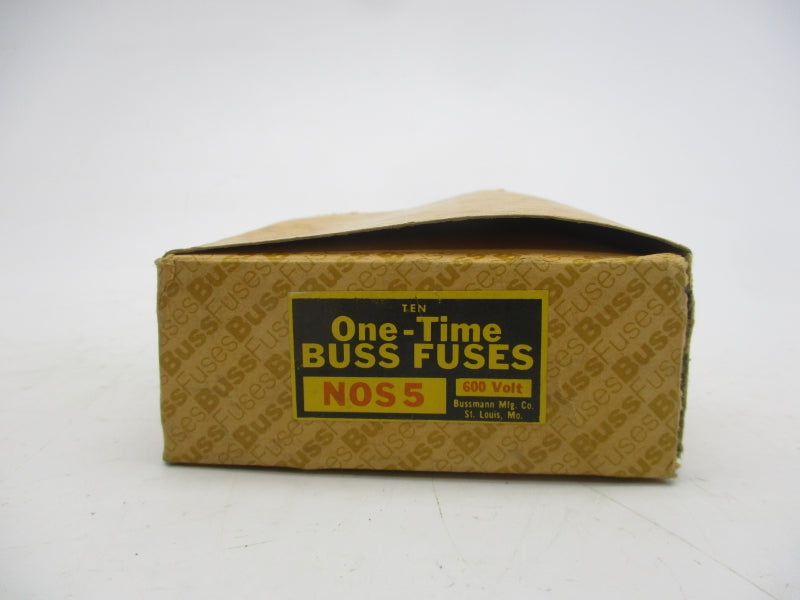 BUSSMANN NOS5 600VAC 5A (PKG OF 5) (BR/PK) NSMP
