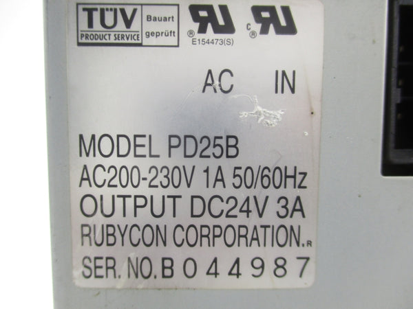 RUBYCON PD25B 200-230VAC 1A UNMP
