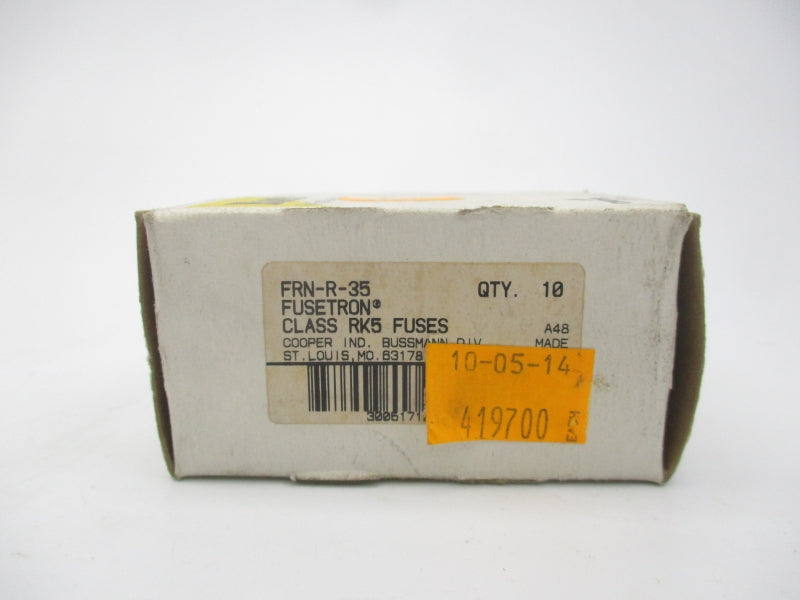 BUSSMANN FRN-R-35 250VAC 35A (PKG OF 10) (WH/GR) NSMP