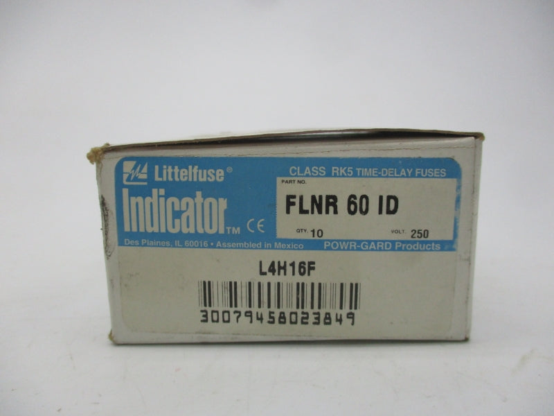LITTELFUSE FLNR60ID 250VAC 60A (PKG OF 10) (WH/BL) NSMP
