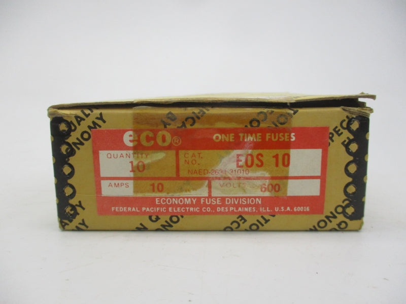 FEDERAL PACIFIC ELECTRIC EOS10 600VAC 10A (PKG OF 10) NSMP
