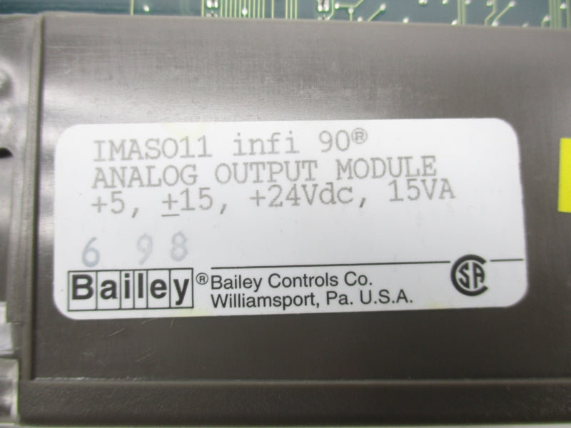 BAILEY CONTROLS IMAS011 24VDC UNMP