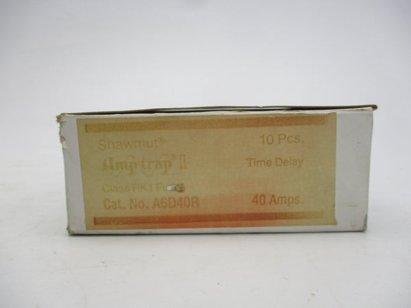 GOULD SHAWMUT A6D40R 600VAC 40A (PKG OF 10) (WH/OR) NSMP