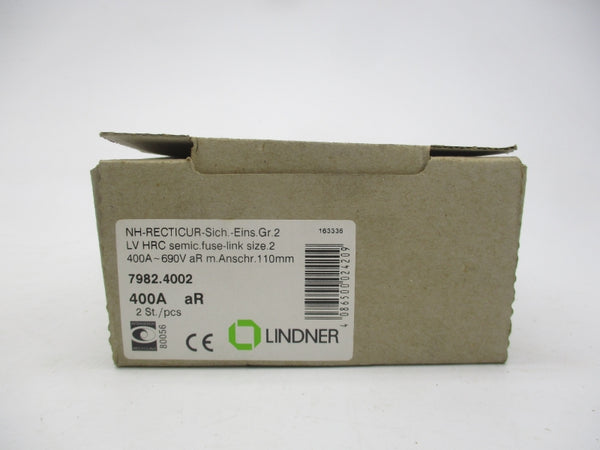 LINDNER NHG2 7982.4002 690V 400A (PKG OF 2) NSMP
