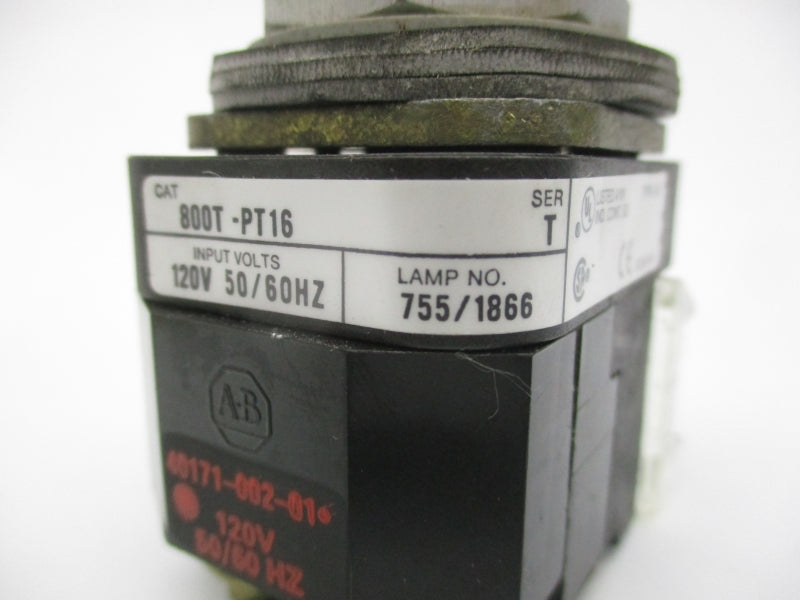 ALLEN BRADLEY 800T-PT16 SER. T 120V (AS PICTURED) NSMP