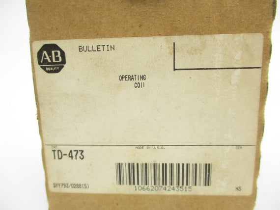 ALLEN BRADLEY TD-473 110/120V NSMP