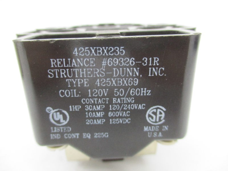 RELIANCE ELECTRIC 69326-31R 425XBX235 120V 30A (AS PICTURED) NSMP