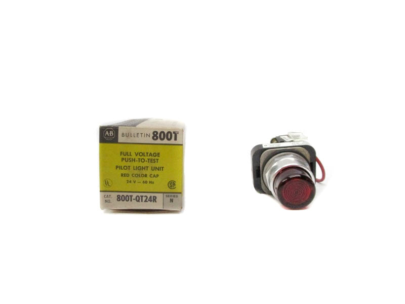 ALLEN BRADLEY 800T-QT24R SER. N 24VAC (BK/YL) (AS PICTURED) NSMP