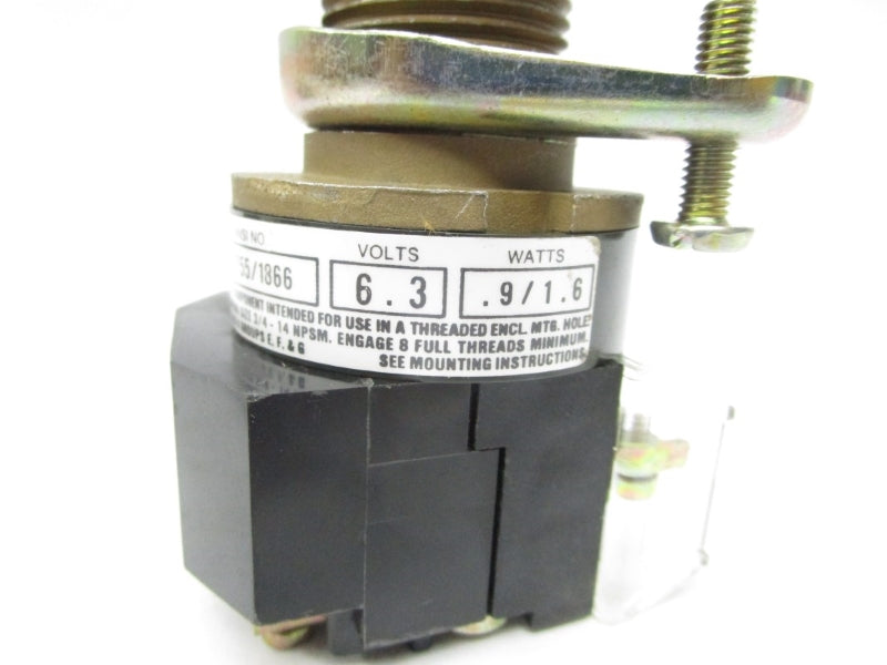 ALLEN BRADLEY 800H-PPB16R SER. C 120V (BK/YL) NSMP