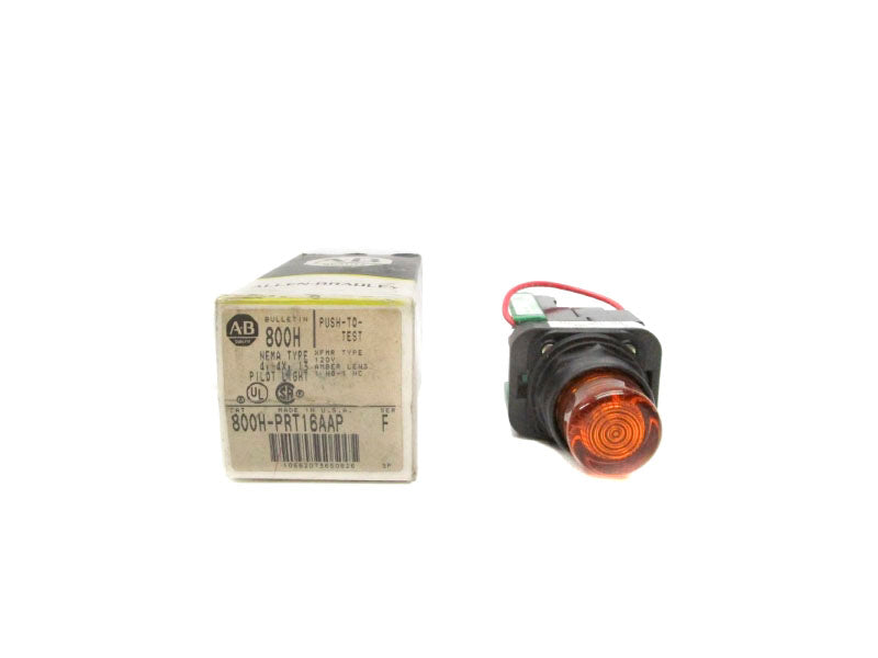 ALLEN BRADLEY 800H-PRT16AAP SER. F 120V (BK/YL) NSMP