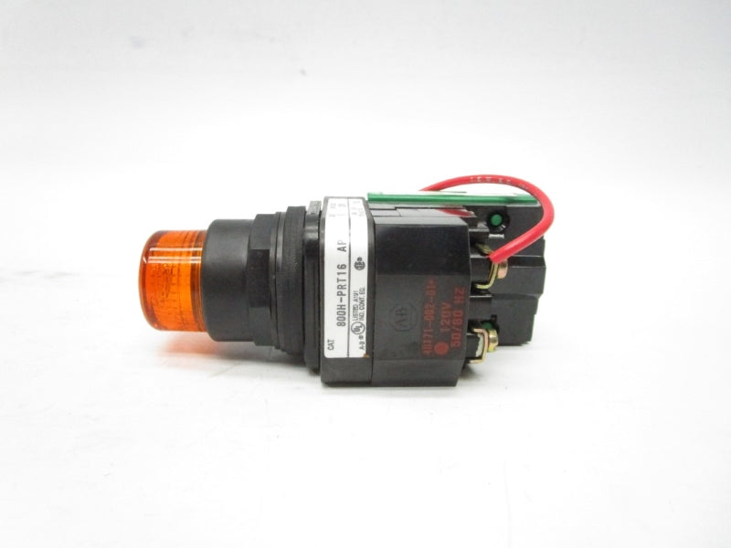 ALLEN BRADLEY 800H-PRT16AAP SER. F 120V (BK/YL) NSMP